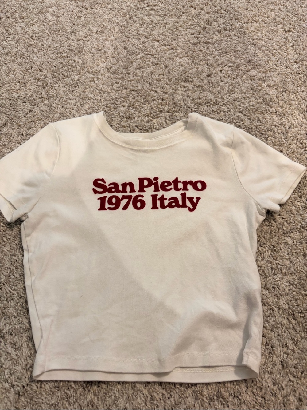 Hollister- San Pietro Cream Graphic Tee